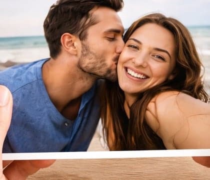 Couple photo used in a Text Prints mockup