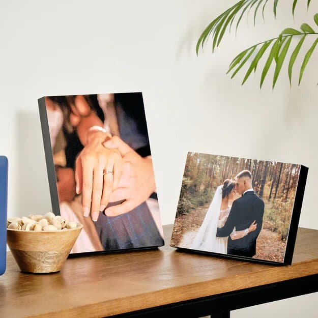Rustic wooden blocks that make your photo pop.