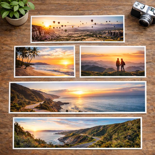 Panoramic Photo Prints for Landscapes and Wide Scenes.