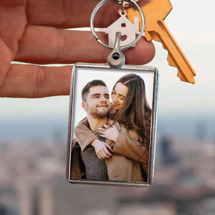 Metal Photo Keyring